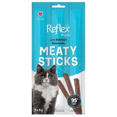 Reflex Plus Somonlu Çubuk Yetişkin Kedi Ödül Maması 3X5 G
