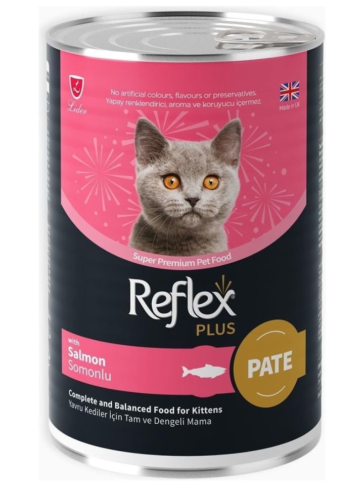 Reflex Plus Pate Somonlu Yavru Kedi Konservesi 395 Gr