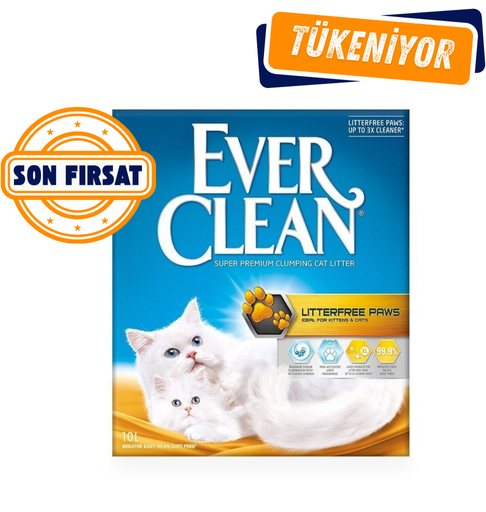 Ever Clean Litterfree Paws Patilere Yapışmayan Topaklanan Kedi Kumu 10Lt