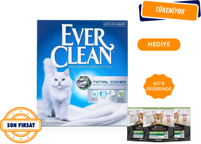 Ever Clean Total Cover Koku Önleyici Kedi Kumu 10Lt